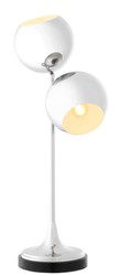 Casa Padrino table lamp silver / black Ø 32 x H. 74 cm - Luxury Quality
