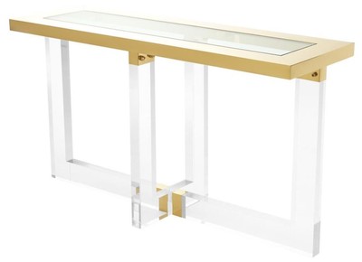 Casa Padrino Consola Oro 140 x 45 x H. 78 cm - Muebles de Lujo