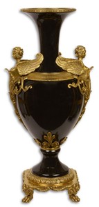casa padrino barock jugendstil porzellan bronze baluster vase wohnzimmer hotel restaurant club bar büro deko accessoires möbel
