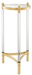 Casa Padrino tavolino / tavolo da fiori oro Ø 41 x H. 90,5 cm - Qualità di Lusso