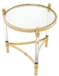 Casa Padrino table d'appoint de salon or Ø 50 x H. 55 cm - Collection Luxe