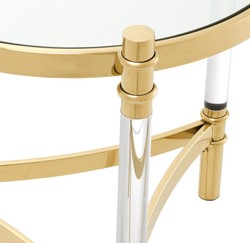 Casa Padrino table d'appoint de salon or Ø 50 x H. 55 cm - Collection Luxe