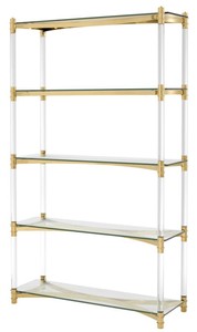 Casa Padrino cabinet soggiorno / cabinet mensola oro 117 x 41 x H. 200 cm - Arredamento di Lusso