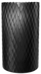 Casa Padrino Glass Tealight Holder Black Ø 20 x H. 36 cm - Luxury Tealight Holder