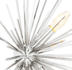 Casa Padrino Wandleuchte Silber 50 x 37 x H. 27 cm - Luxus Wandlampe