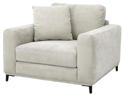 Casa Padrino Luxury Living Room Armchair Sand / Black 105 x 102 x H. 80 cm - Living Room Furniture