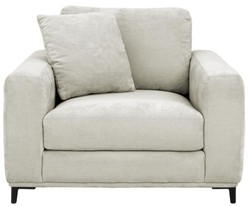 Casa Padrino Luxury Living Room Armchair Sand / Black 105 x 102 x H. 80 cm - Living Room Furniture