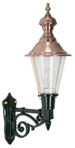 Casa Padrino lanterne extérieure en aluminium noir / cuivre 19 x 32,5 x H. 56 cm - Nostalgic Garden Terassen Balcon Lumineux 