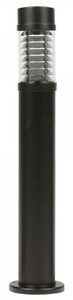 Casa Padrino lampe d'extérieur lampe de jardin lampe de patio noir Ø 12,5 x H. 88 cm - Lampe en Aluminium Thermolaqué Résistant aux Intempéries