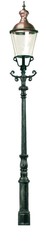 Casa Padrino Garden Lamp Green / Copper Ø 50 x H. 420 cm - Nostalgic Garden Paths Entrance Outdoor Lamp