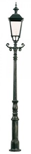 Casa Padrino Lampe de Jardin Vert 42 x 35 x H. 350 cm - Lampe d'Extérieur Nostalgic Weatherproof