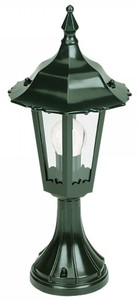 Casa Padrino lanterne de jardin / lampe de jardin vert Ø 20 x H. 44 cm - Lampe d'Extérieur Nostalgique Résistant aux Intempéries