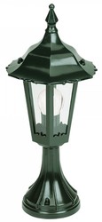 Casa Padrino lanterne de jardin / lampe de jardin vert Ø 20 x H. 44 cm - Lampe d'Extérieur Nostalgique Résistant aux Intempéries