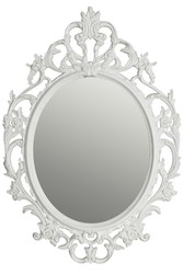 Casa Padrino Baroque Wall Mirror White / Gold 58 x H. 84 cm - Baroque Style Mirror Casa Padrino Baroque Wall Mirror White / Gold 58 x H. 84 cm - Baroque Style Mirror