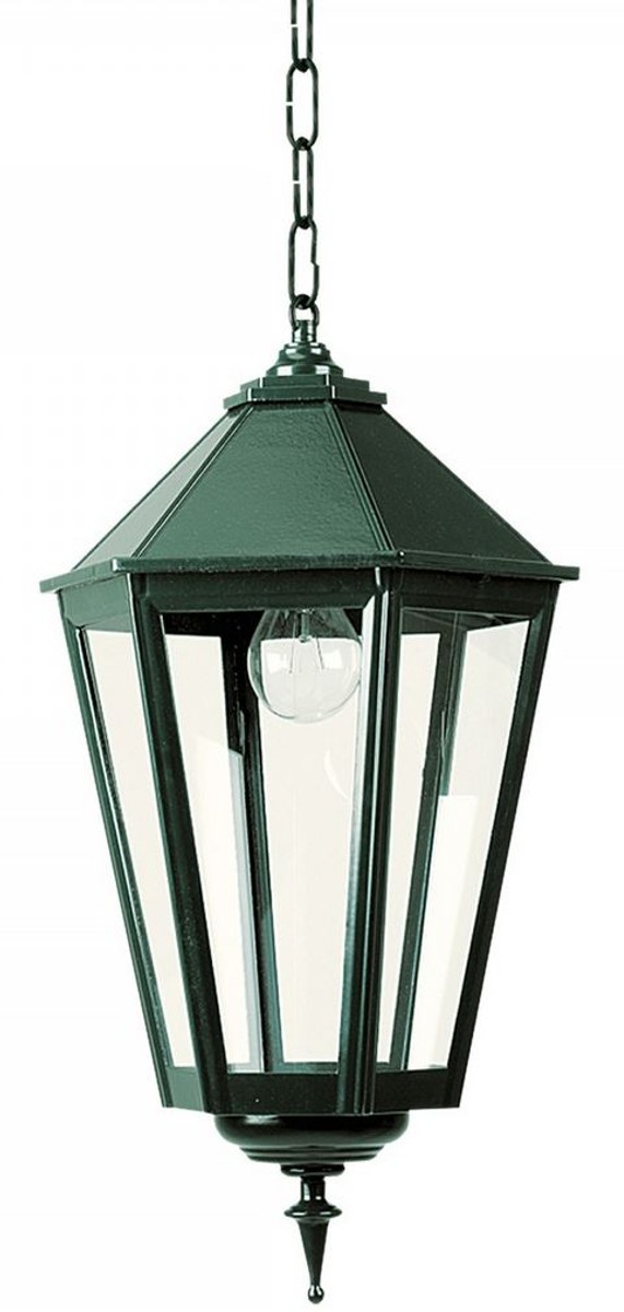 Casa Padrino Jugendstil Außenhängeleuchte / Pendelleuchte 29 x 29 x H. 50 cm - Verschiedene Farben - Barock & Jugendstil Garten Terrassen Deko