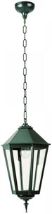Casa Padrino Art Nouveau lampe pendentif / lumière pendentif extérieur 29 x 29 x H. 50 cm - Couleurs Variées - Baroque et Art Nouveau Jardin Terrasses Décoration