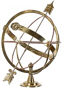 Casa Padrino Art Nouveau Garden Deco Reloj de Sol Oro Ø 45 x H. 53 cm - Calidad de Lujo