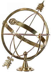 Casa Padrino Art Nouveau Garden Deco Reloj de Sol Oro Ø 45 x H. 53 cm - Calidad de Lujo