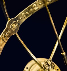 Casa Padrino Art Nouveau Garden Deco Sundial Gold Ø 60 x H. 73 cm - Luxury Quality