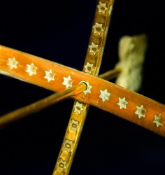 Casa Padrino Art Nouveau Sundial Gold / Copper / Mint Green Ø 50 x H. 60 cm - Handmade Luxury Garden Decoration