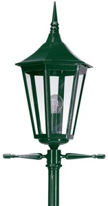 Casa Padrino Jugendstil Außenstehleuchte 40 x 28 x H. 228 cm - Verschiedene Farben - Luxus Wege Einfahrt Gartenlaterne 