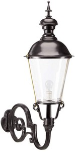 Casa Padrino Applique d'Extérieur / Lampe d'Extérieur Art Nouveau Noir 37 x 76 x H. 105 cm - Qualité de Luxe