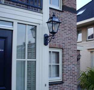 Casa Padrino Jugendstil Außenwandleuchte 25 x 47 x H. 60 cm - Verschiedene Farben - Garten Terrassen Balkon Eingangsbereich Beleuchtung