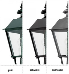 Casa Padrino Art Nouveau Applique Murale Extérieure 25 x 47 x H. 60 cm - Différentes Couleurs - Terrasses jardin balconéclairage d'entrée 