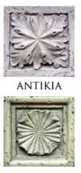 Casa Padrino baroque artificial stone pillar / flower column 23 x 23 x H. 73 cm - Various Colors - Antique Style Garden Pillar