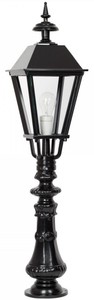 Casa Padrino Barock Gartenlaterne / Gartenlampe 22 x 22 x H. 95 cm - Verschiedene Farben - Wetterfeste Garten Terrassen Außenleuchte 