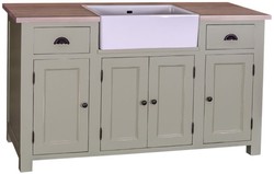 casa padrino landhausstil massivholz kiefernholz waschtisch waschbeckenschrank badezimmerschrank mit 4 türen und 2 schubladen badezimmermöbel