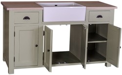casa padrino landhausstil massivholz kiefernholz waschtisch waschbeckenschrank badezimmerschrank mit 4 türen und 2 schubladen badezimmermöbel