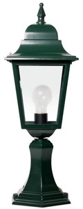Casa Padrino Lanterne de Jardin / Lampe de Jardin Art Nouveau 20 x 20 x H. 50 cm - Couleurs Variées - Lampe d'Extérieur pour Terrasses de Jardin