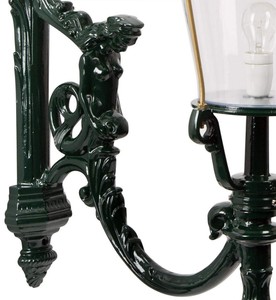 Casa Padrino Barock Außenleuchte 37 x 62 x H. 104 cm - Verschiedene Farben - Wetterfeste Außenwandleuchte 