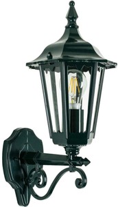 Casa Padrino Art Nouveau aluminum exterior wall light / exterior lantern 20 x 27 x H 43 cm - Various Colors - Balcony Garden Terraces Outdoor Light