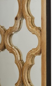 Casa Padrino Designer Spiegel / Wandspiegel Naturfarben 61 x H. 122 cm - Designermöbel