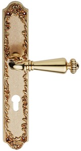 Casa Padrino ensemble de poignée de porte baroques or français 14,5 x H. 30 cm - Collection Baroque
