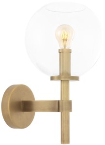 Casa Padrino applique murale de luxe laiton antique 18 x 26 x H. 35 cm - Lampe Hôtel et Restaurant