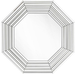 Casa Padrino espejo de la sala de estar / espejo de pared de lujo 106,5 x H. 106,5 cm - Muebles de la Sala