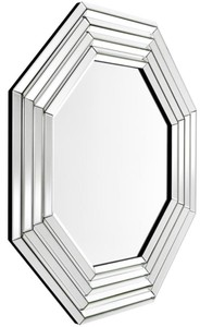 Casa Padrino Luxus Wohnzimmer Spiegel / Wandspiegel 106,5 x H. 106,5 cm - Wohnzimmermöbel