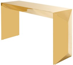 Casa Padrino consola / mesa de consola de diseño de lujo oro 155 x 45 x H. 76 cm - Muebles de Diseño