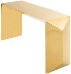 Casa Padrino consola / mesa de consola de diseño de lujo oro 155 x 45 x H. 76 cm - Muebles de Diseño