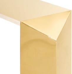 Casa Padrino consola / mesa de consola de diseño de lujo oro 155 x 45 x H. 76 cm - Muebles de Diseño