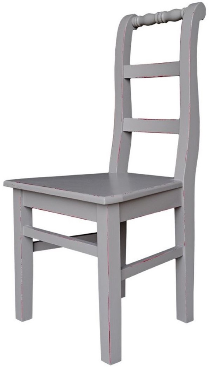 Casa Padrino Landhausstil Esszimmerstuhl 48 x 41 x H. 93 cm - Verschiedene Farben - Küchenstuhl im Shabby Chic Look