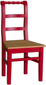 Casa Padrino Landhausstil Esszimmerstuhl 48 x 41 x H 93 cm - Verschiedene Farben - Küchenstuhl mit Eichenholz Sitz im Shabby Chic Look