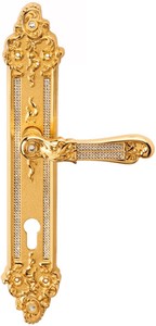 Casa Padrino Set Maniglie di Lusso Barocco con Cristallo Swarovski 14,5 x H. 32,5 cm - Mobili Barocchi