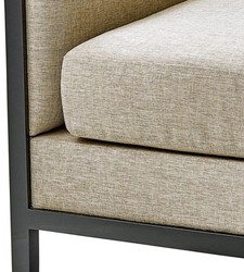 Casa Padrino luxury armchair gray / black / brown 70 x 70 x H. 67.5 cm - Hotel Furniture