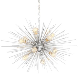 Casa Padrino lustre de luxe en argent Ø 90 x H. 60 cm - Mobilier de Luxe