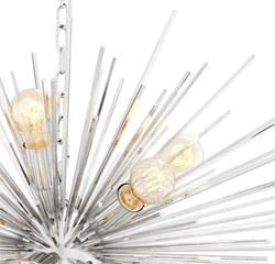 Casa Padrino lustre de luxe en argent Ø 90 x H. 60 cm - Mobilier de Luxe