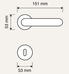 Casa Padrino set di maniglia per porta barocco ottone patinato 15,1 x H. 5,3 cm - Mobili in Stile Barocco